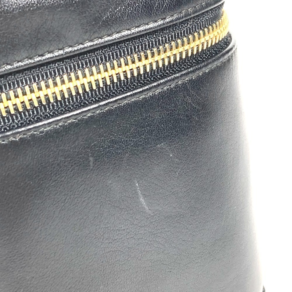 CHANEL Black Leather Logo Pouch - Picture 10 of 16